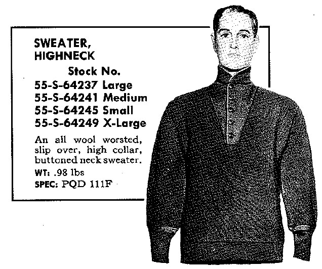 5 button sweater